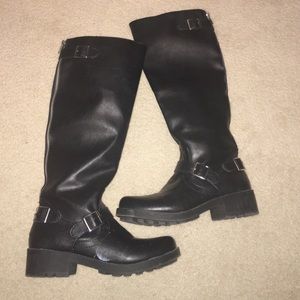 Black Knee High Boots