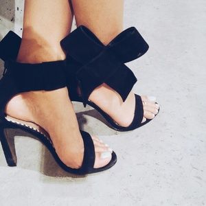 Betsey Johnson Frisky Bow Leather Heel