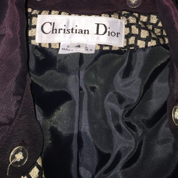 Older style Christian Dior skirt suit - Picture 4 of 4