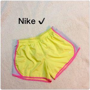 Nike yellow dry fit shorts