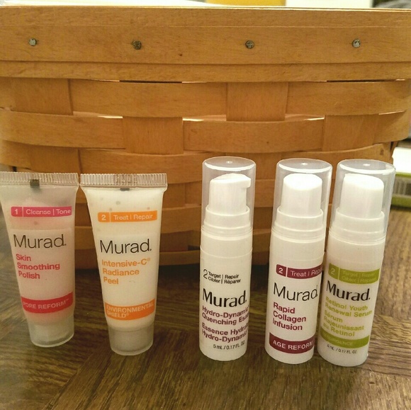 Assorted Murad Skin Care mini samples