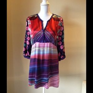 Custo Barcelona Satin / Velvet Dress