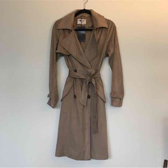 Zara Suede Trench Coat