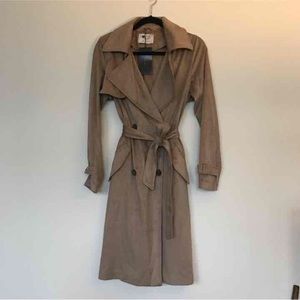Zara Suede Trench Coat