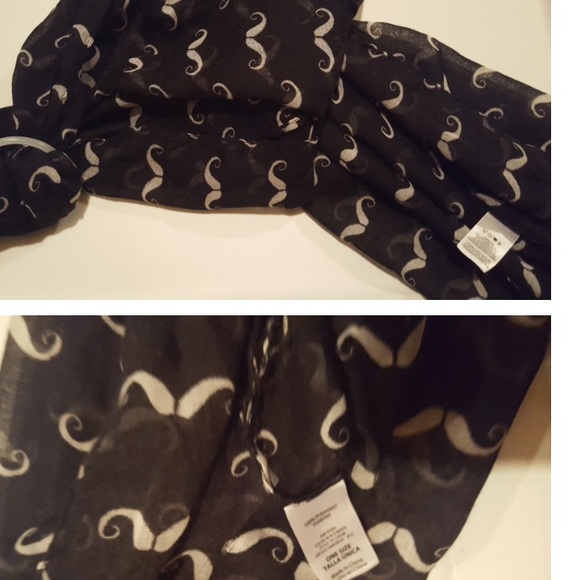 Mustache scarf