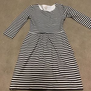 Jcrew striped flare dress