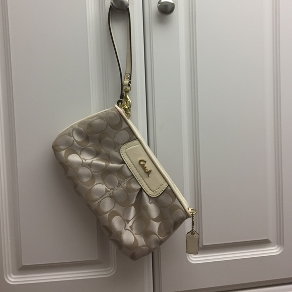 Ivory Coach Wristlet