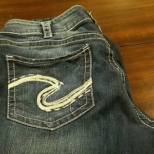 Silver Cropped Jeans