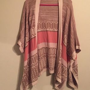 Tan and pink Cardigan