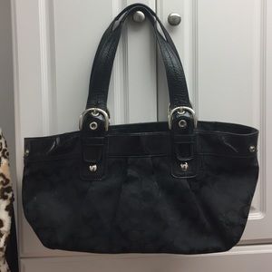 Coach Hobo Black Large Signature