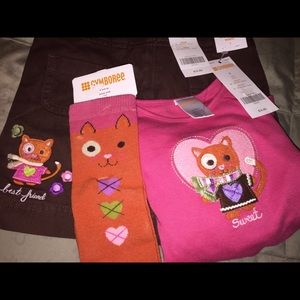 GYMBOREE!!  3-Pc Best Friend Kitty 🐱 outfit. NWT