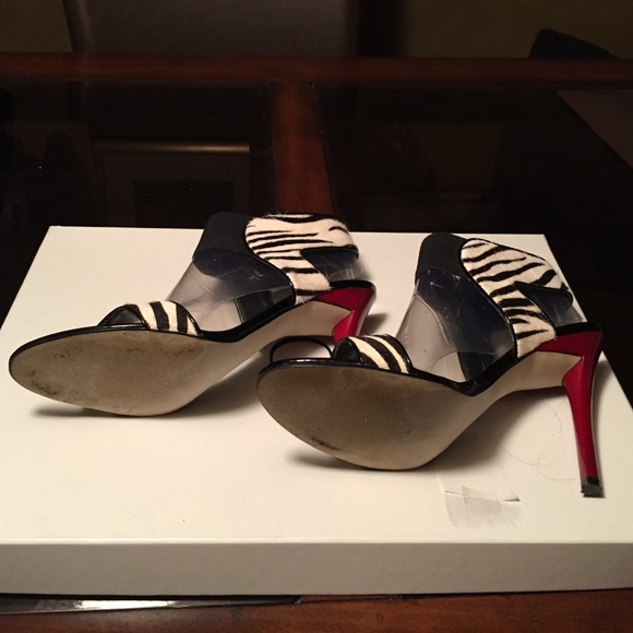 Zebra Print Pony Hair Sandals - Picture 4 of 4
