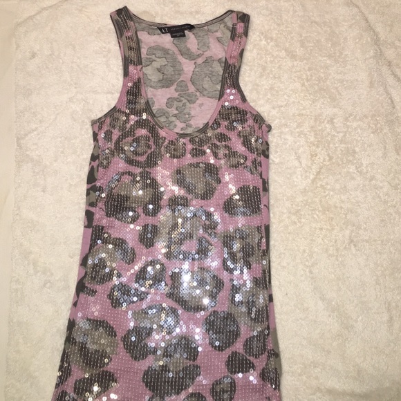 Armani Exchange sequin tank top