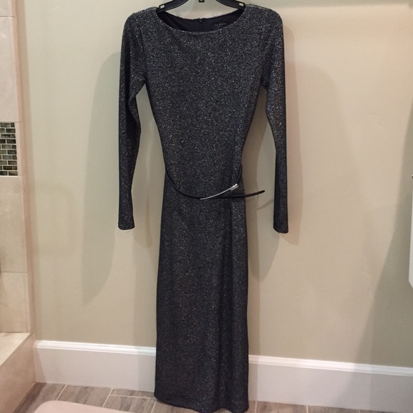 NWOT Ted Baker belted sparkly midi dress