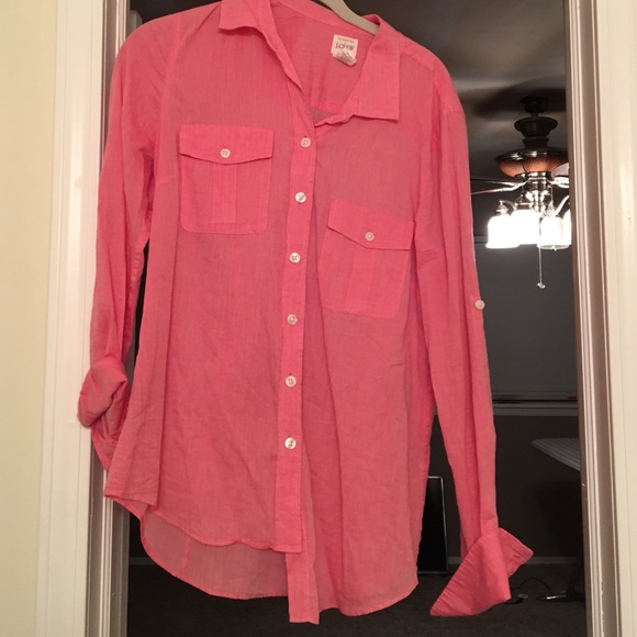 Jcrew Pink Button Down