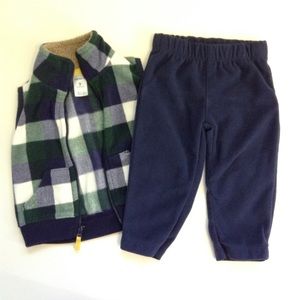9M - Fleece Vest & Pants Set