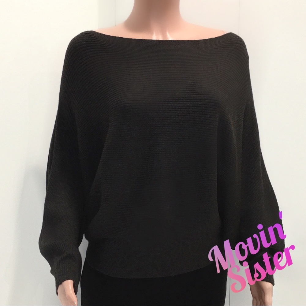 Zara Knit Sweater, SZ L, Dk Gry/Brown, NWT!