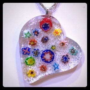 Handmade Fused Glass Pendant
