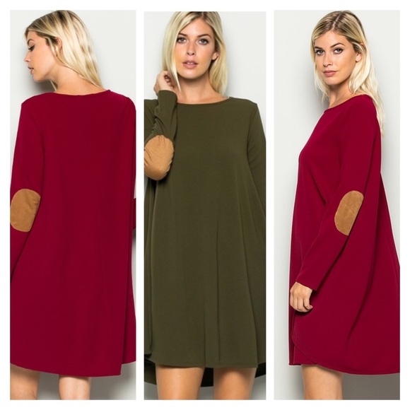 ✨Host Pick ✨ Plus Size Dress With Elbow Patch - Picture 4 of 5