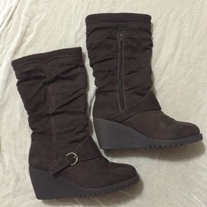 Mudd Wedge Shoes Brown Mudd Wedge Shoes Brown
