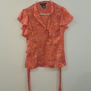 Red George patterned top