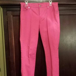Ralph Lauren cropped pink jeans