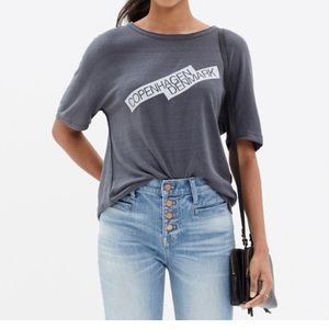 Madewell silk Copenhagen tee