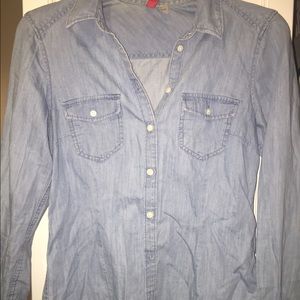 Denim button down shirt