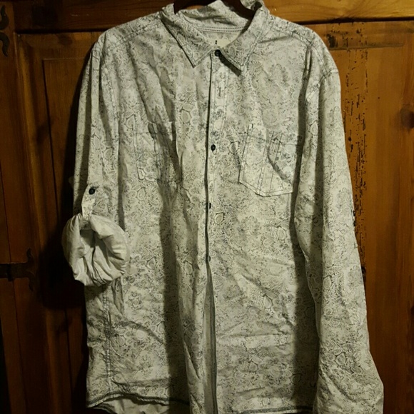 Flower print long sleeve shirt