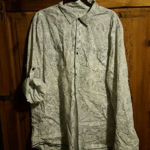 Flower print long sleeve shirt