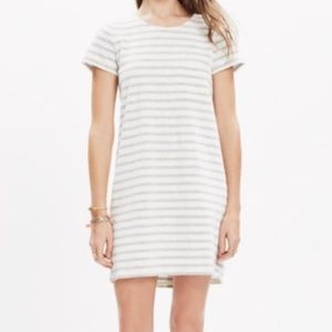 Madewell striped button-back tee dress