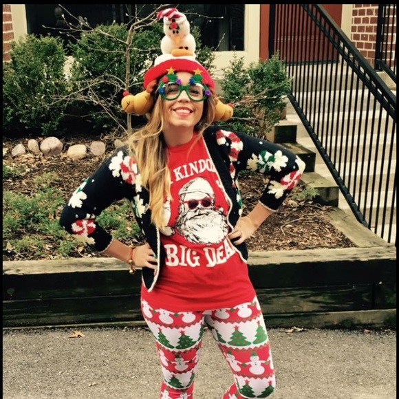 Ugly Christmas sweater outfit