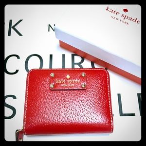 New Listing! Kate Spade Red Leather Wallet