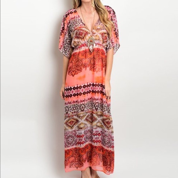 Orange Rust Dress