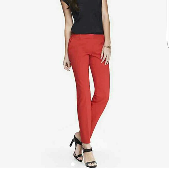 Express Red Ankle Dress Pants Sz. 00R