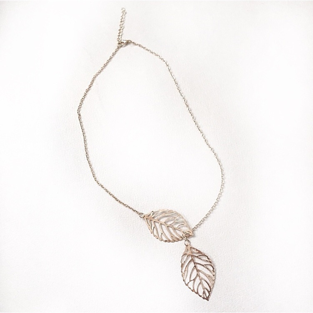 - FALL SPRING LEAVES statement necklace - Picture 1 of 4