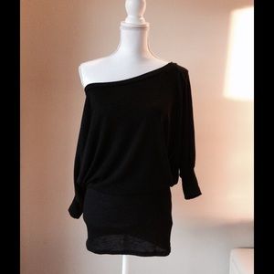 Black knit sweater Dress