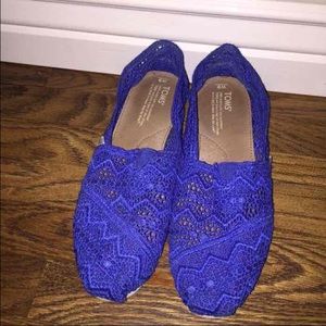 Blue Crochet Toms