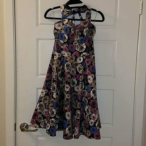 50s floral Halter dress