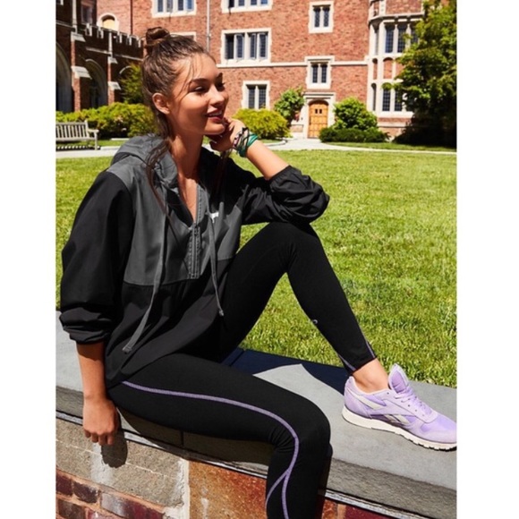 Victoria's Secret PINK black/grey anorak BRAND NEW