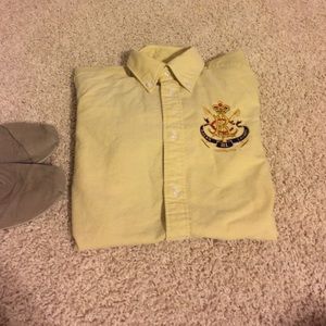 Ralph Lauren crested woven