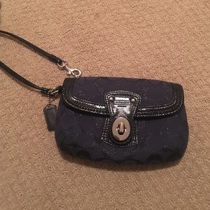 Coach purse dark blue/navy