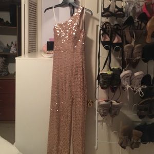 gold prom dress