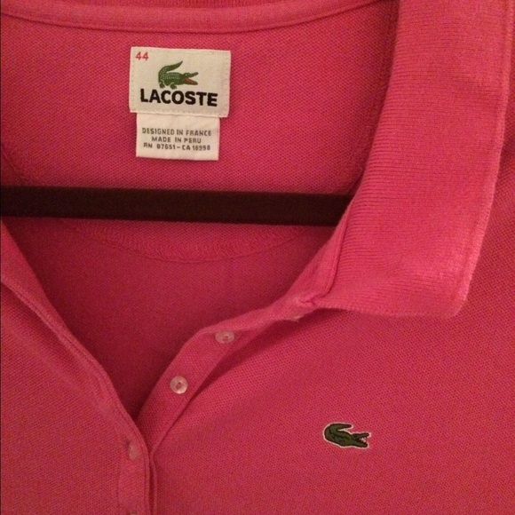 Lacoste Pink Polo 👚