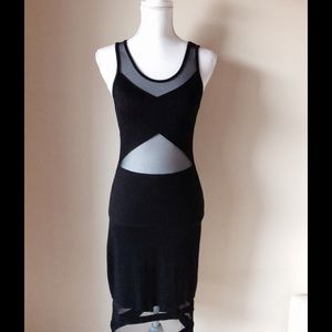 Mesh Cut Out Peekaboo Bodycon Dress