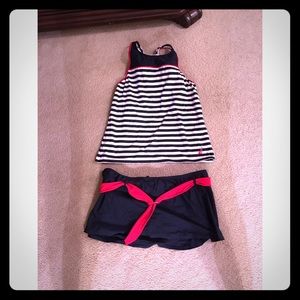 Red white and blue Nautica swimwear