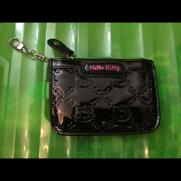NEW! Black Embossed Hello Kitty Coin Purse