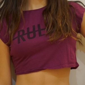 "No Rules" Cropped Tee - sold