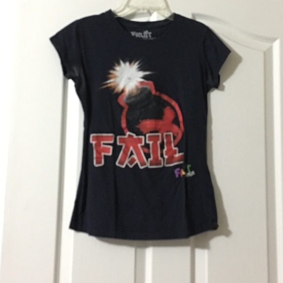 Graphic tee shirt mobile app game fruit ninja