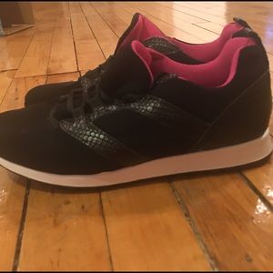 ASOS pink and black sneakers. Brand new!